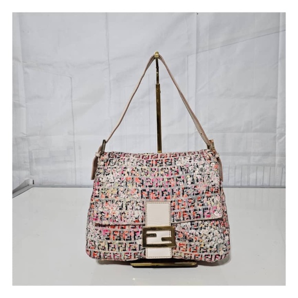Authentic FENDI Zucchino Floral Forever Mama Baguette Multicolor - Picture 1 of 14